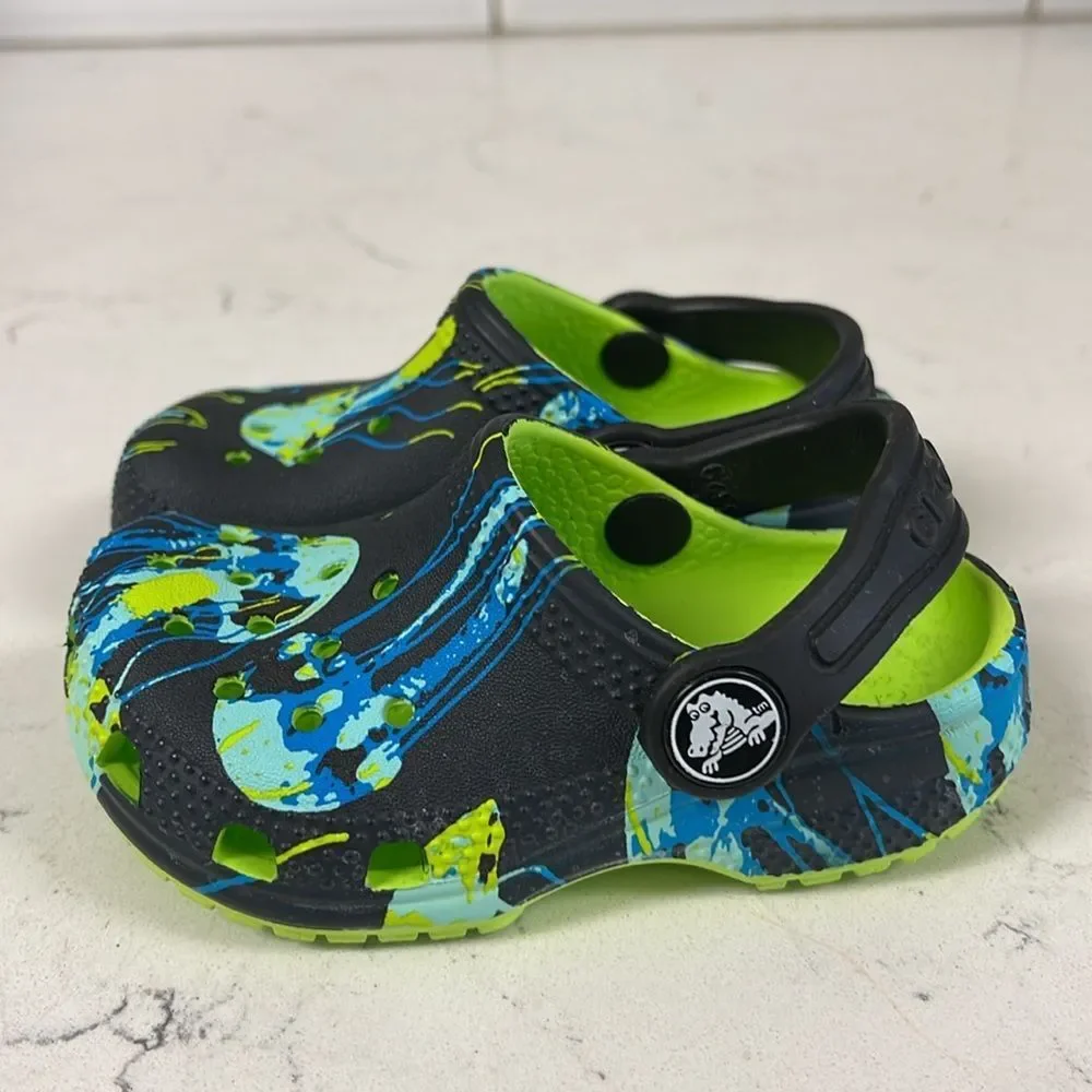 CROCS - Littles CLASSIC META SCAPE CLOG Jelly Fish Size 6